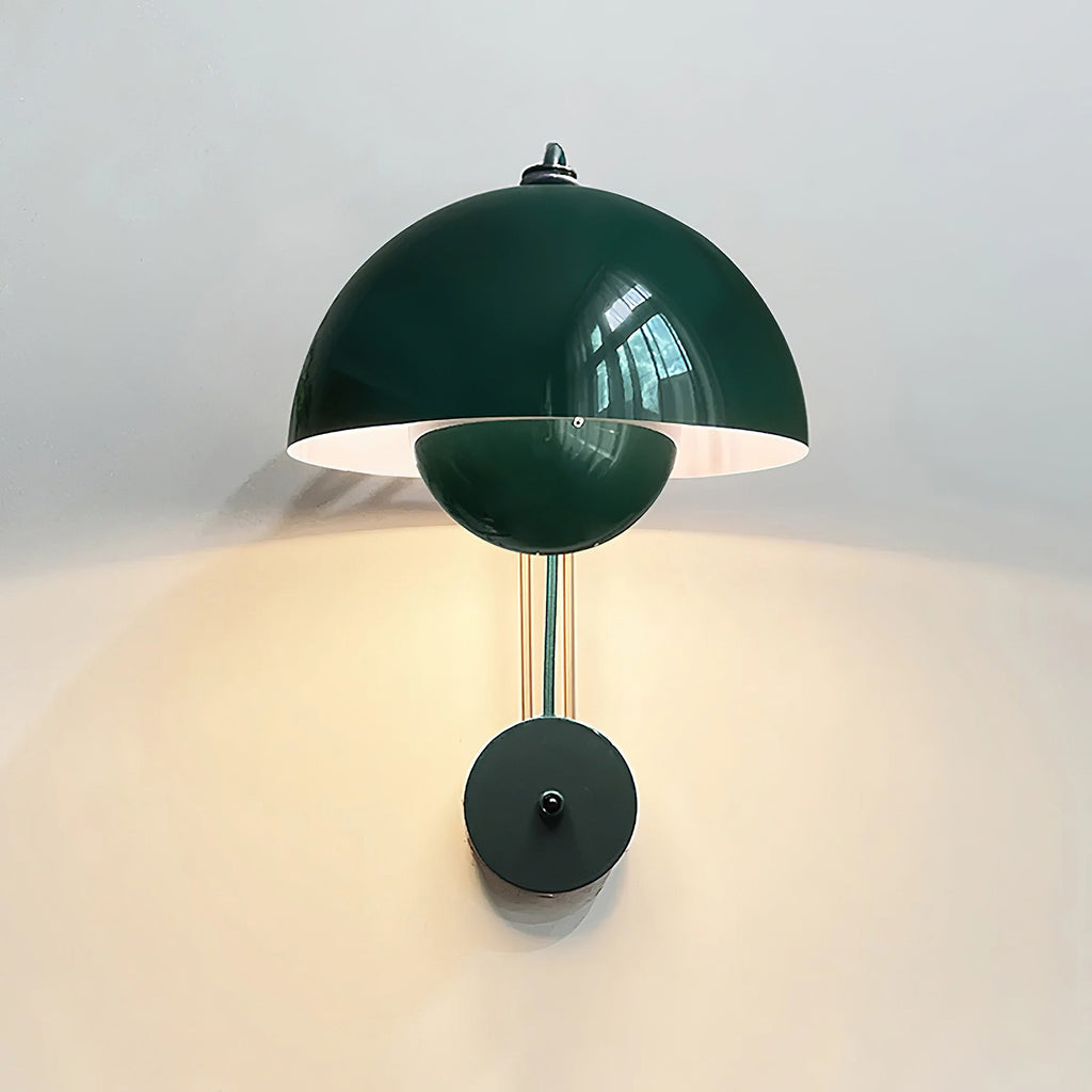 VP9 Wall Lamp With Double Dome Design In 13 Colors, Dimmable E26/E27