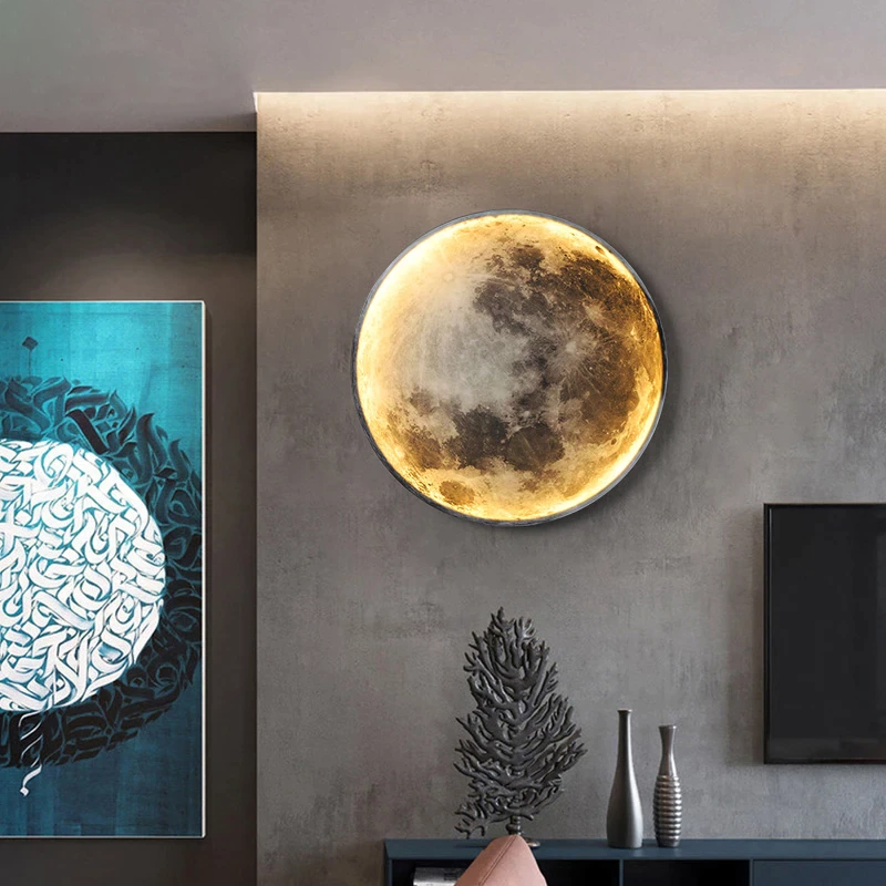 NovaLume Lunar Glow LED Lamp With Dimmable Control For Cozy Bedroom Ambience Decor
