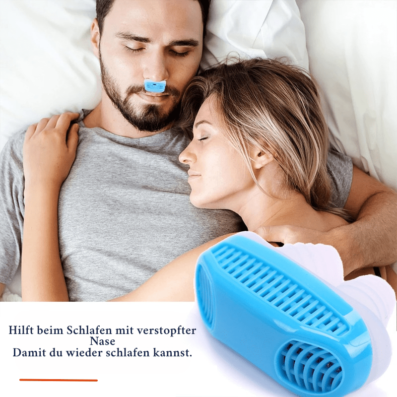 BreezeGuard Snore Reduction Air Filter System — Snore Prevention, Air Purifying Device