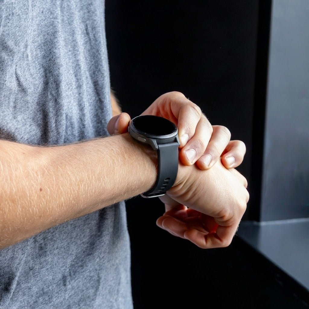 Klasyczny zamienny pasek z czarnego silikonu do Garmin Venu 2