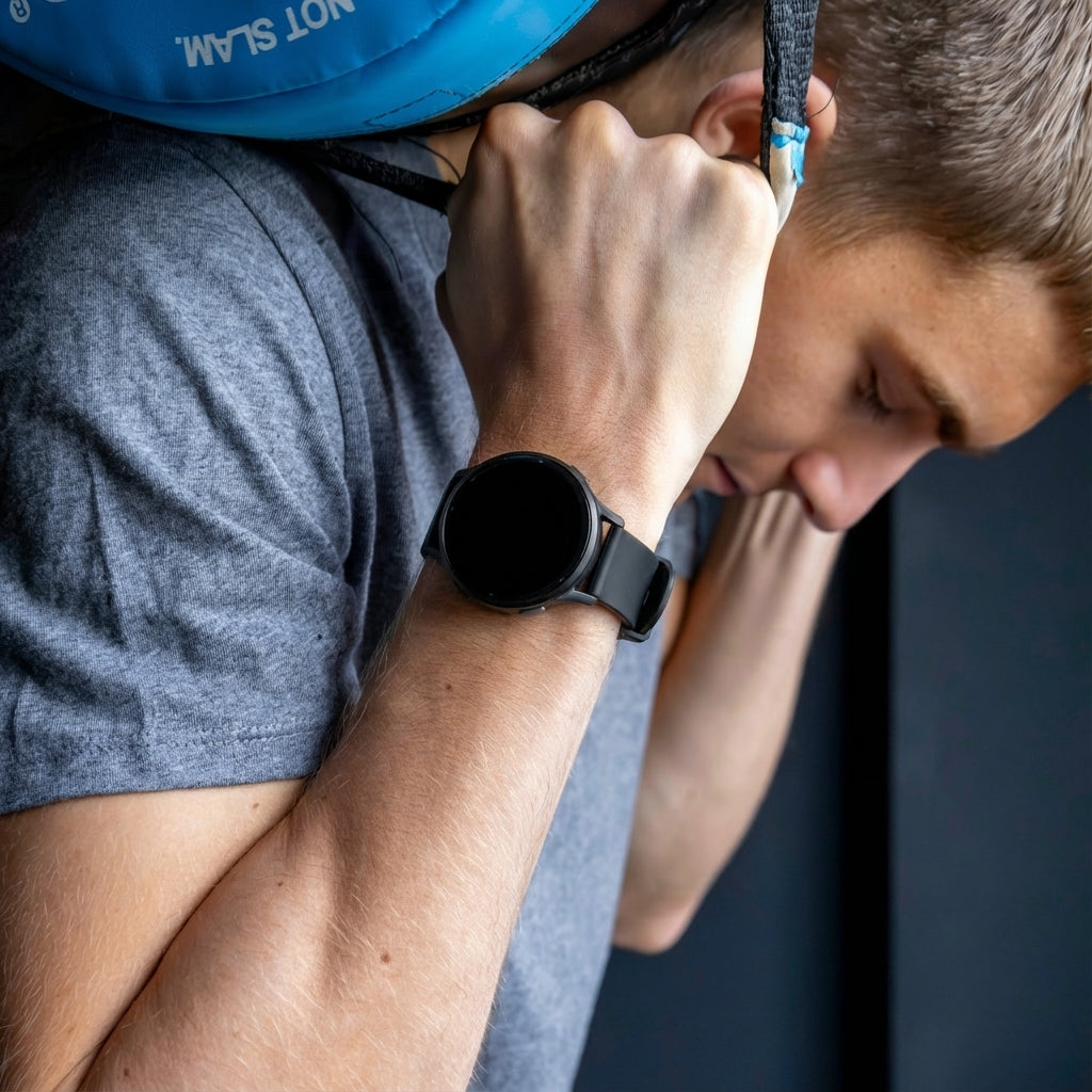 Klasyczny zamienny pasek z czarnego silikonu do Garmin Venu 2