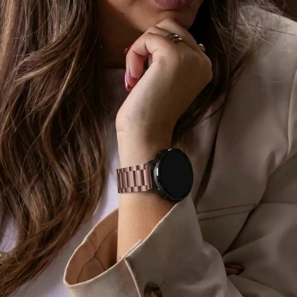 Bronzově zlatý řemínek s články pro Samsung Galaxy Watch 3 41 mm