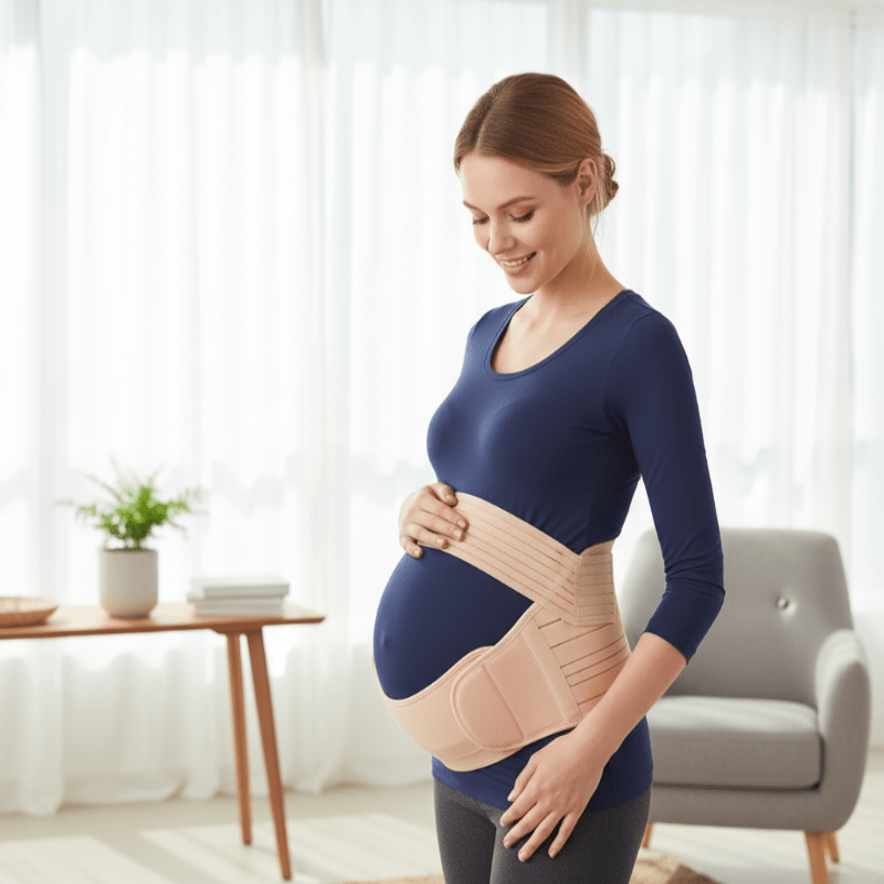 BloomEase 3-in-1-säädettävä raskausvyö — hengittävä, vakauttava tuki