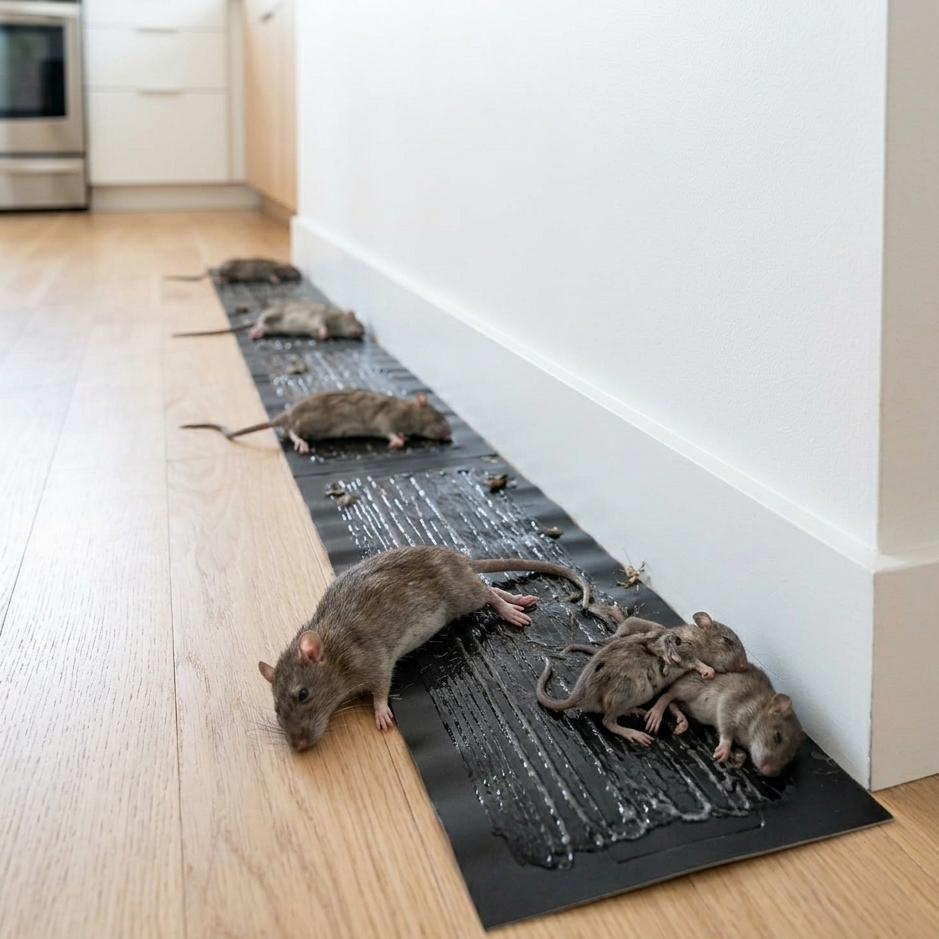 Große Klebefallen – Wirksam gegen Mäuse, Ratten & Insekten  (10er-Set) -    Zorenza