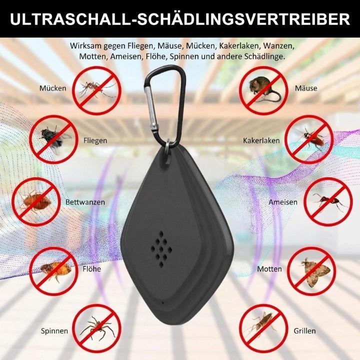Black And White USB Waterproof Ultrasonic Device For Cats And Dogs