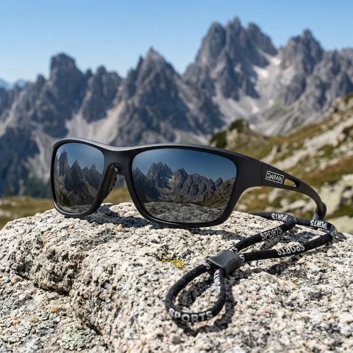 Pack de 2 óculos de sol desportivos polarizados — proteção UV400 para corrida, ciclismo e caminhadas