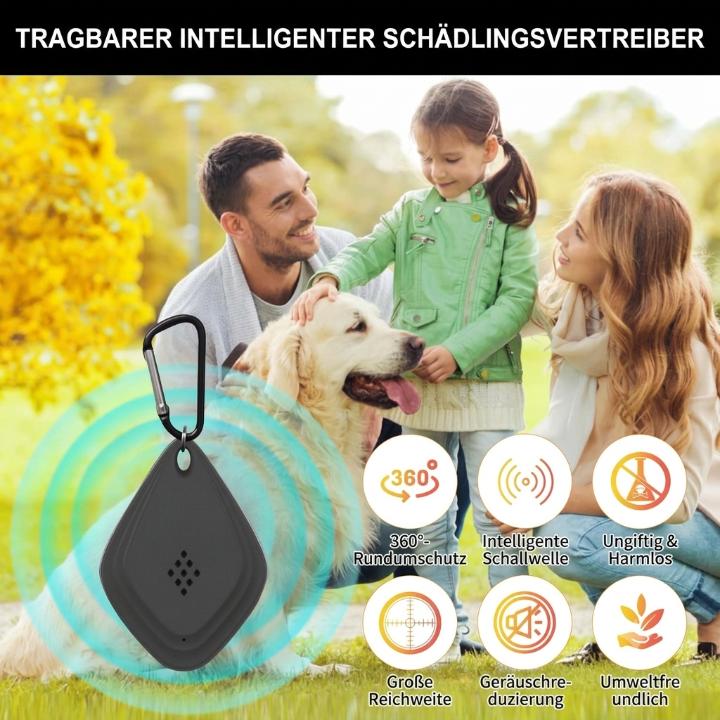 Black And White USB Waterproof Ultrasonic Device For Cats And Dogs