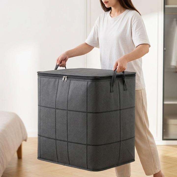 Foldable Bedding Storage Bag — 3 Sizes, Double-Zip Closure