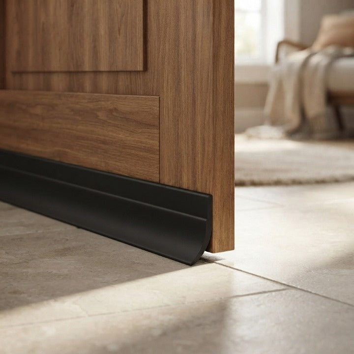 Selbstklebende Türdichtung aus Silikon, 5er-Set, 100 cm, Spaltschutz bis 2 cm -    Zorenza