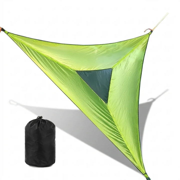 3-Person Nylon Triangle Hammock — 3-Point Suspension, 280 or 400 cm