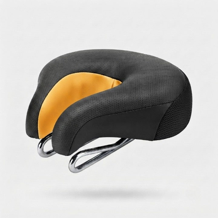 Nasenloser Fahrradsattel mit Federdämpfung, Druckentlastung, 26 × 25 cm -    Zorenza
