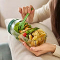 Glas-Salatbehälter mit Deckel – Frische Zutaten, kein matschiger Salat Zorenza