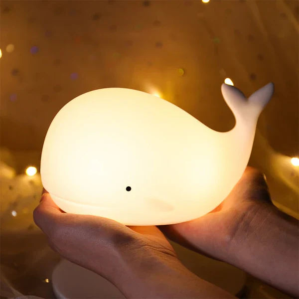 مصباح ليلي GlowWhale بتحكم باللمس — إضاءة متعددة الألوان