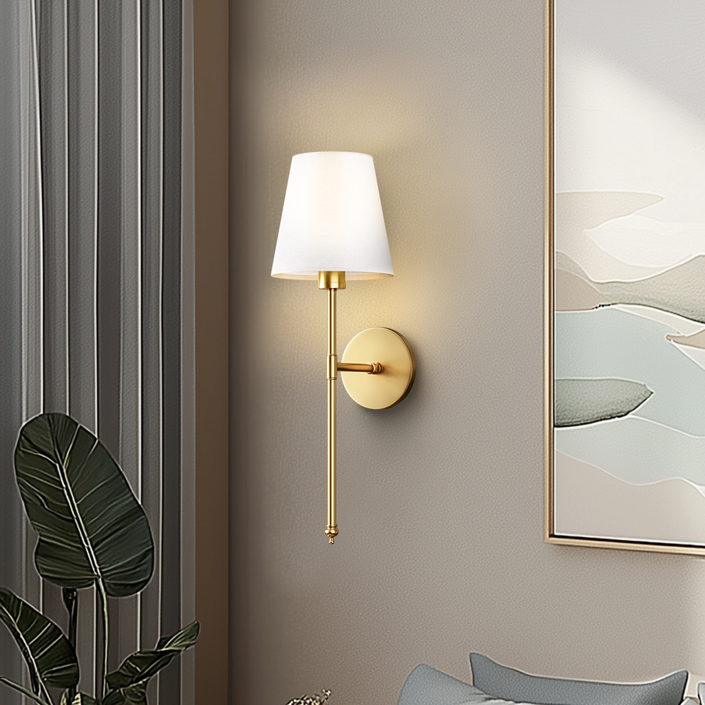 Lampada da parete wireless senza fori con telecomando, temperatura colore dimmerabile