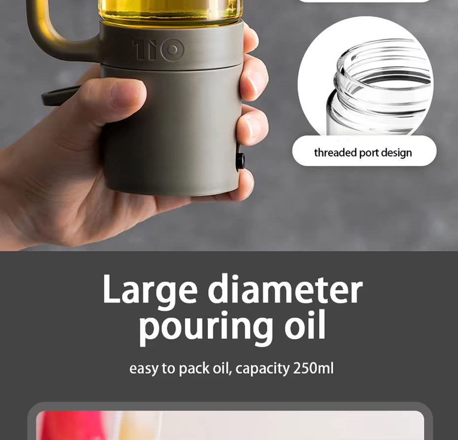 Dávkovač oleje Gourmet Mist 250ml — ergonomický tvarovaný úchop