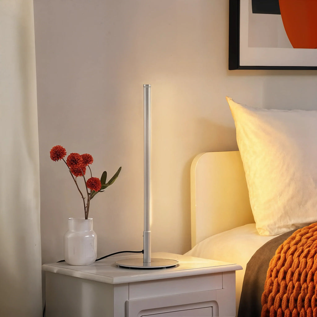 Table Lamp With LED In Golden Finish For Living Rooms Bedrooms And Desks General Use