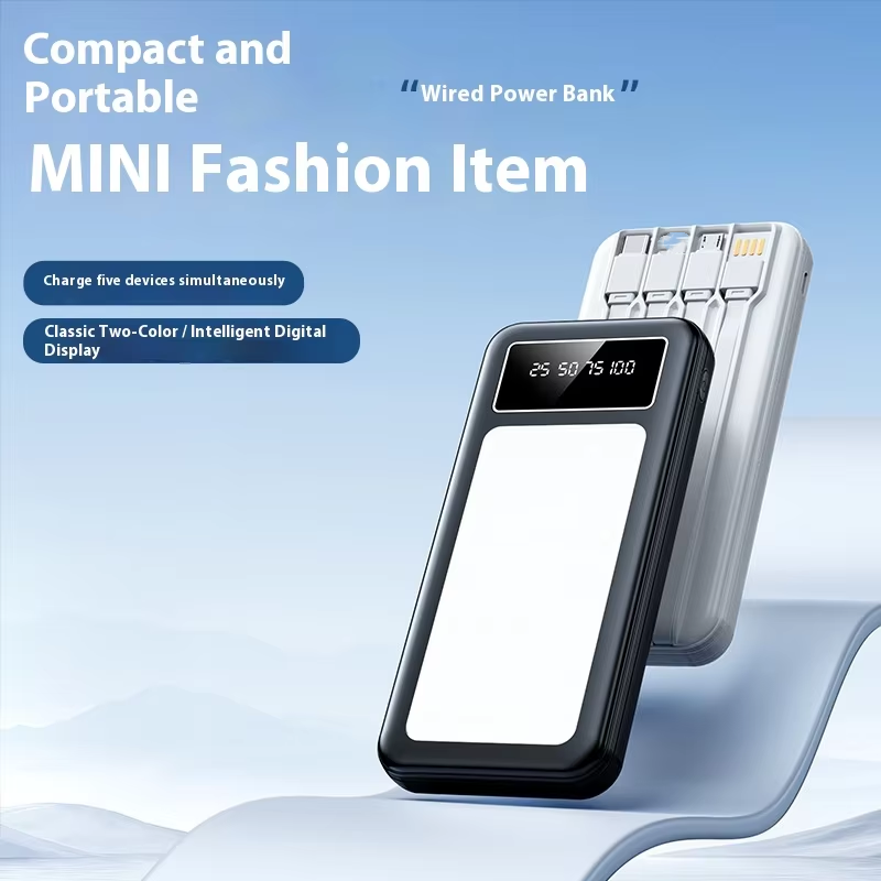 Power Bank — LCD Display, Fast Charging