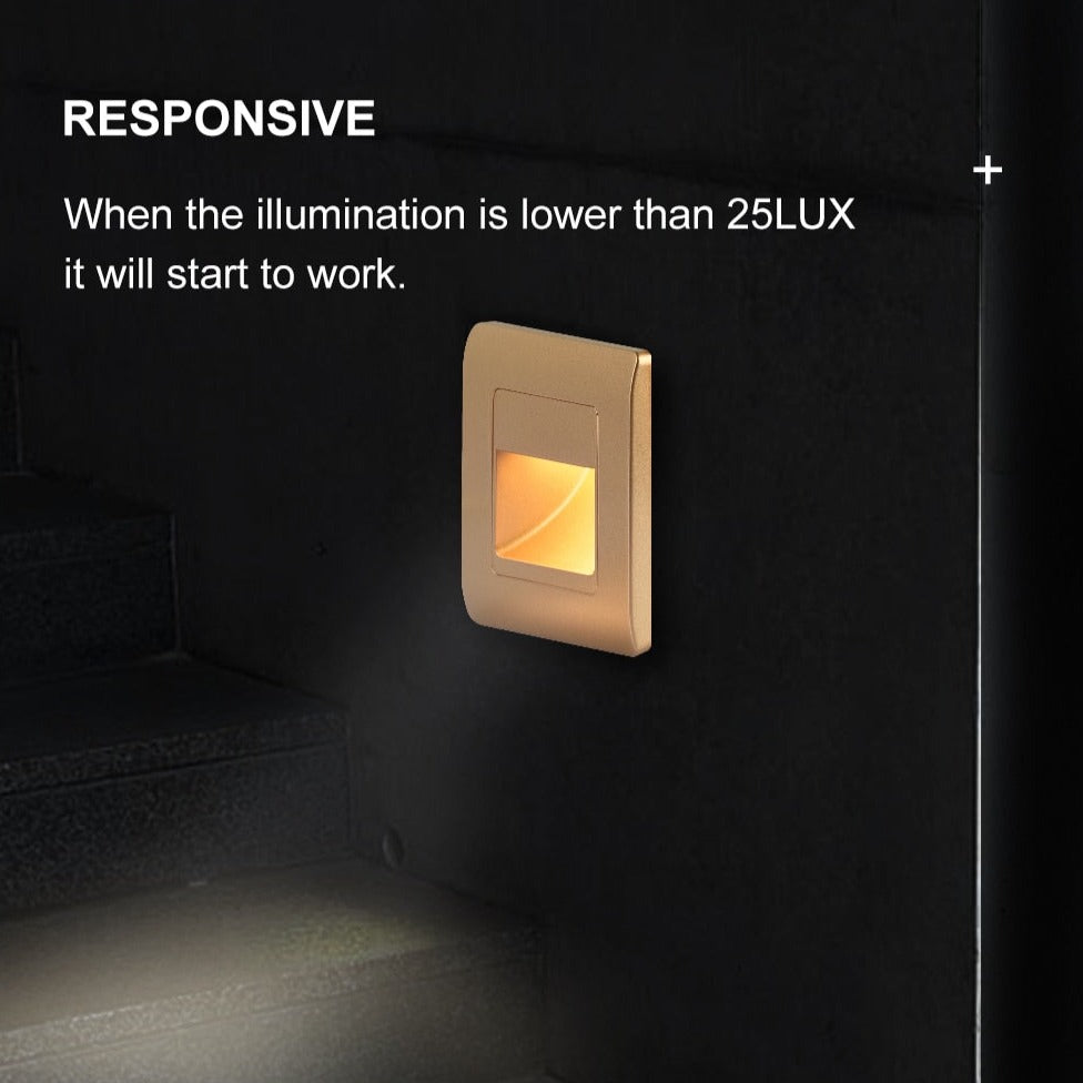 NovaTrail Exterior Motion Activated Wall Light For Nighttime Steps And Path Illumination