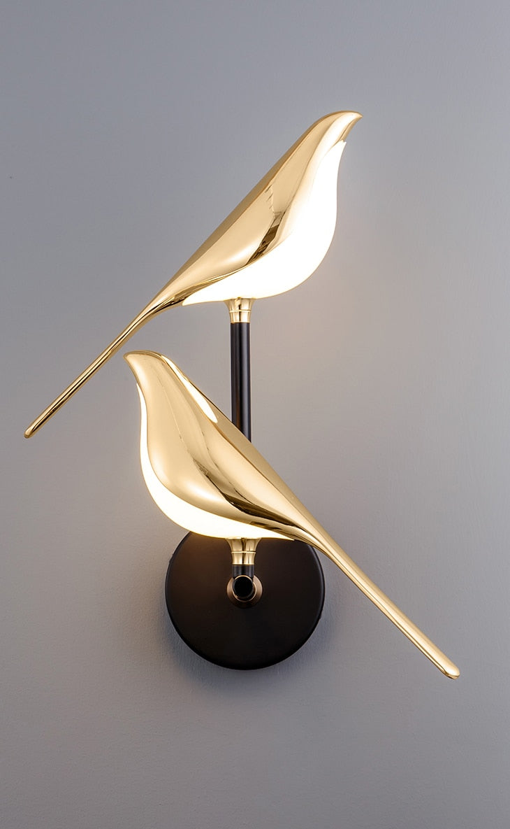 Bird Design LED Wall Light With Magnetic Rotatable Design For Living Rooms