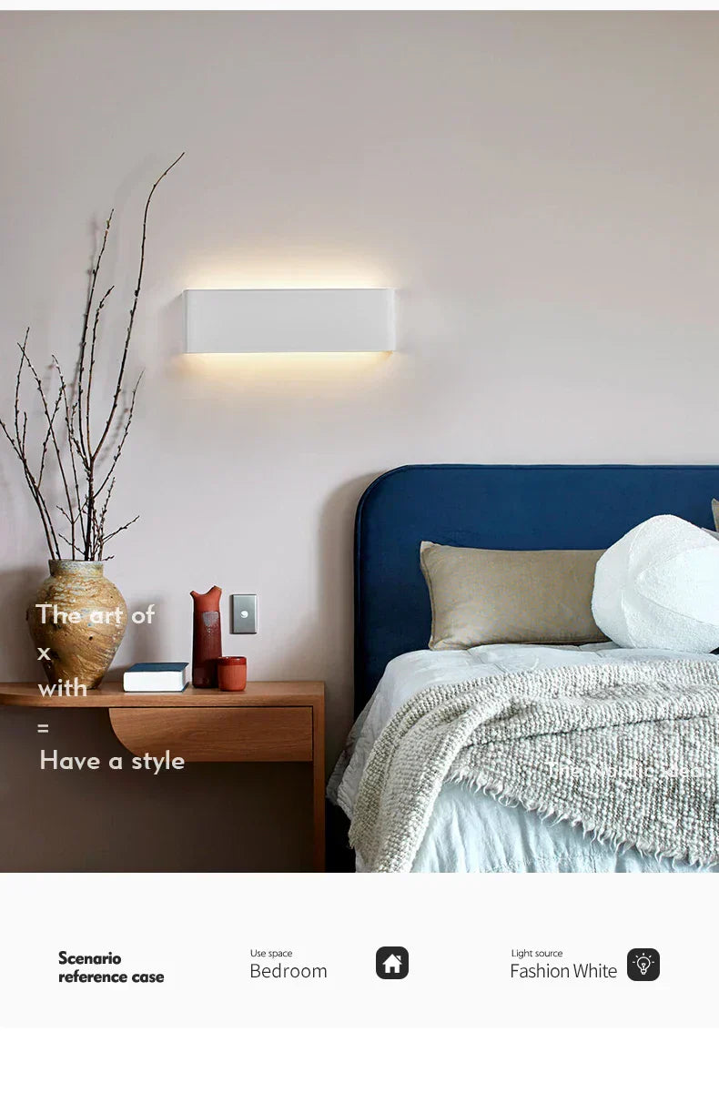 APHRODITE Ultra-Thin Aluminum LED Wall Lamp With Acrylic Shade