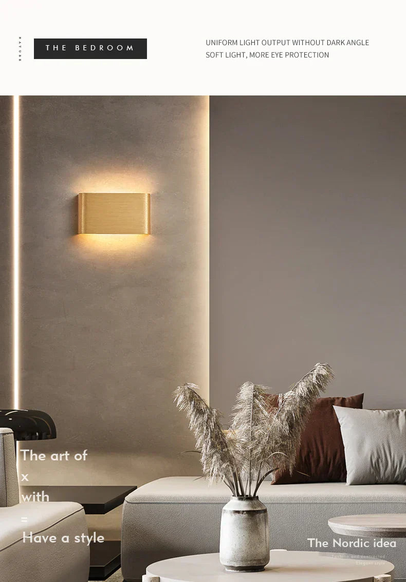 APHRODITE Ultra-Thin Aluminum LED Wall Lamp With Acrylic Shade