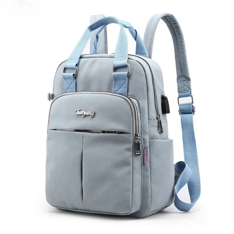 AquaNova Waterproof Multifunctional Backpack — Integrated USB Charging Port
