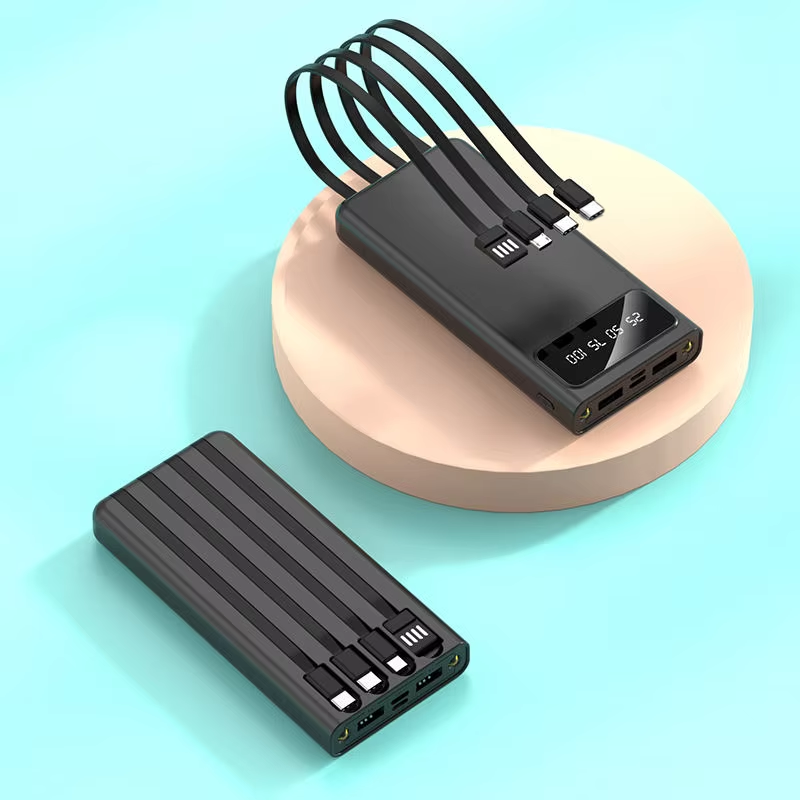 Powerbank i lommestørrelse — LCD-display og to USB-porte