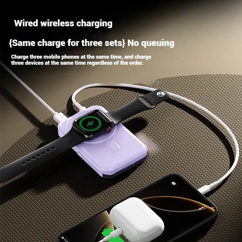 Portable Power Bank — Foldable Kickstand, Digital Display, Slim Profile Design