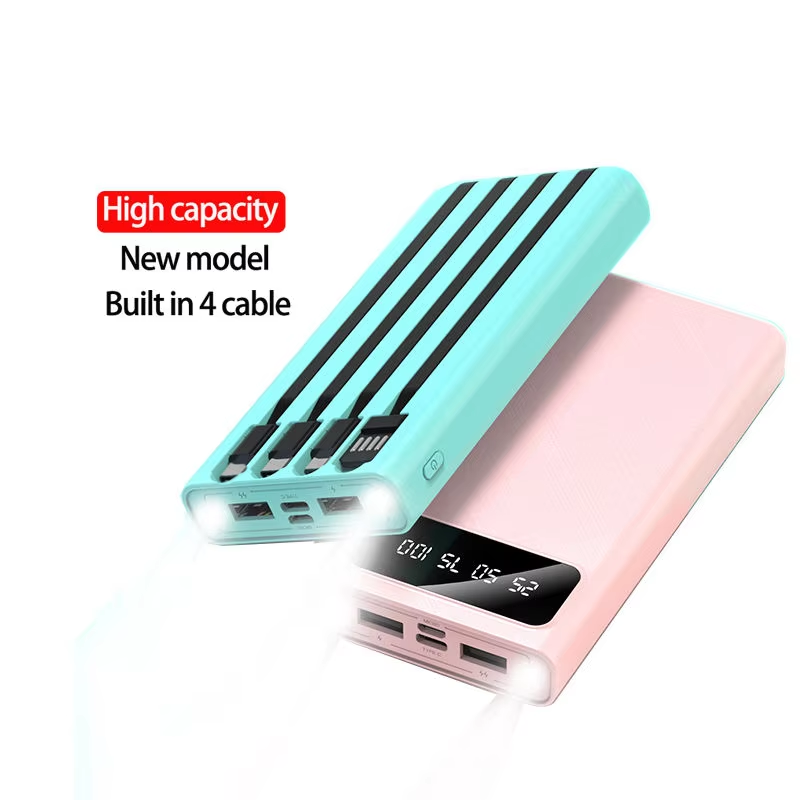 Powerbank i lommestørrelse — LCD-display og to USB-porte