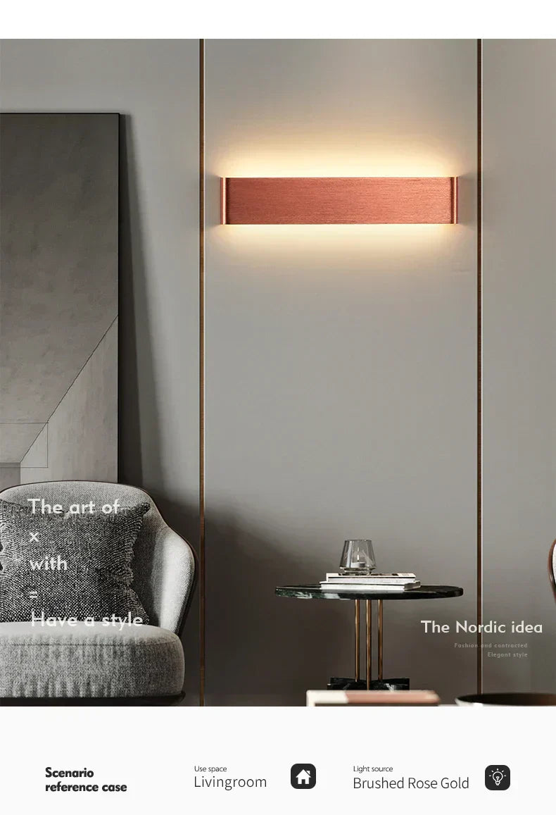 APHRODITE Ultra-Thin Aluminum LED Wall Lamp With Acrylic Shade