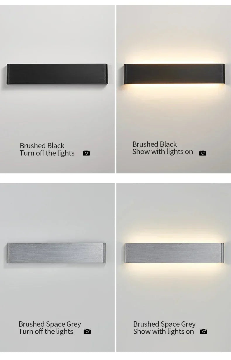 APHRODITE Ultra-Thin Aluminum LED Wall Lamp With Acrylic Shade