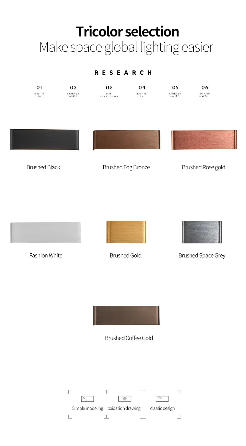 APHRODITE Ultra-Thin Aluminum LED Wall Lamp With Acrylic Shade