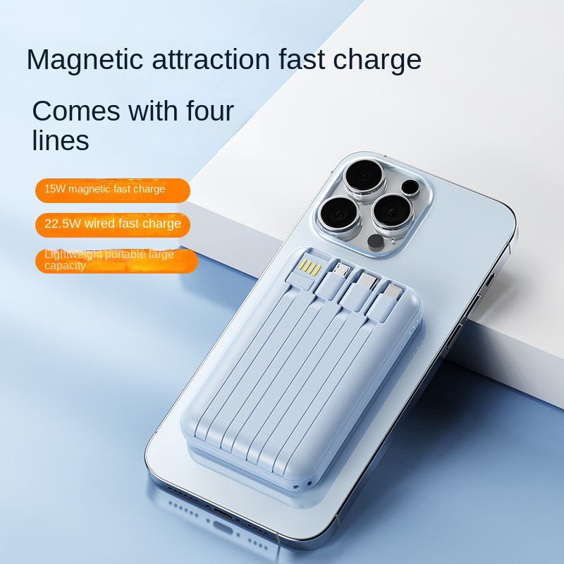 Power bank — Carregamento rápido inteligente, compatível com iPhone, Samsung e Android