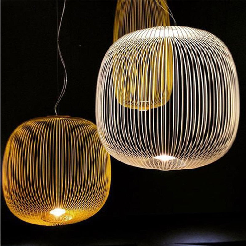 Spokes Motif Pendant Light For Modern Interiors, Diameter Of 35 Cm, Height Of 135 Cm, Ideal For Dining Rooms