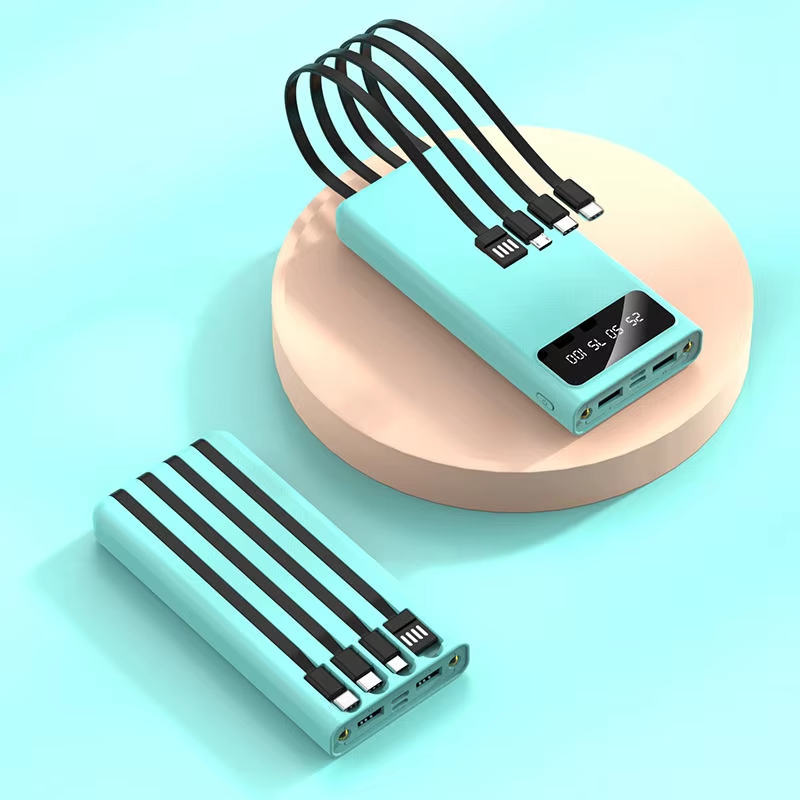 Powerbank i lommestørrelse — LCD-display og to USB-porte