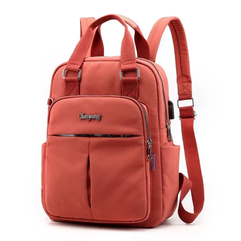AquaNova Waterproof Multifunctional Backpack — Integrated USB Charging Port