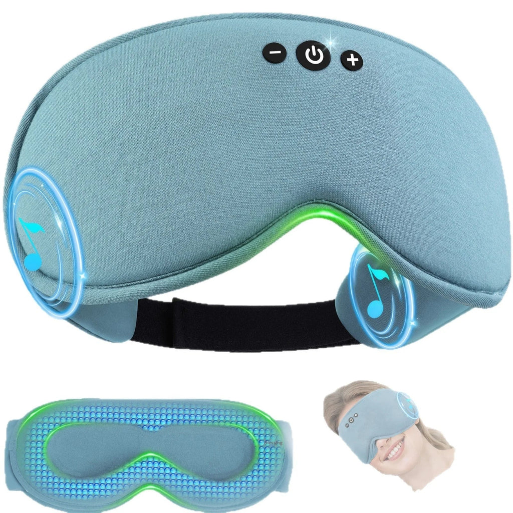 DreamEase Bluetooth-3D-Schlafmaske — Vollständige Lichtblockierung, integrierte Musikwiedergabe
