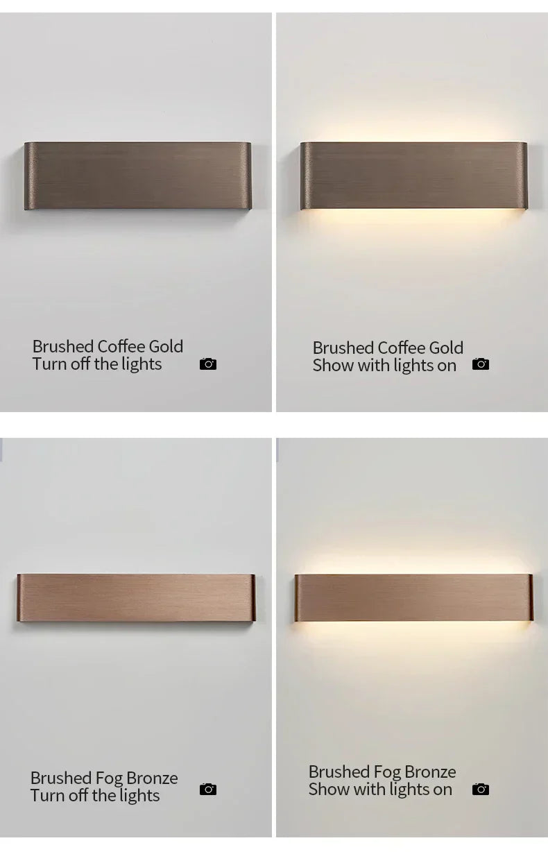 APHRODITE Ultra-Thin Aluminum LED Wall Lamp With Acrylic Shade