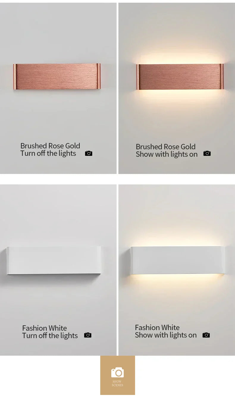 APHRODITE Ultra-Thin Aluminum LED Wall Lamp With Acrylic Shade
