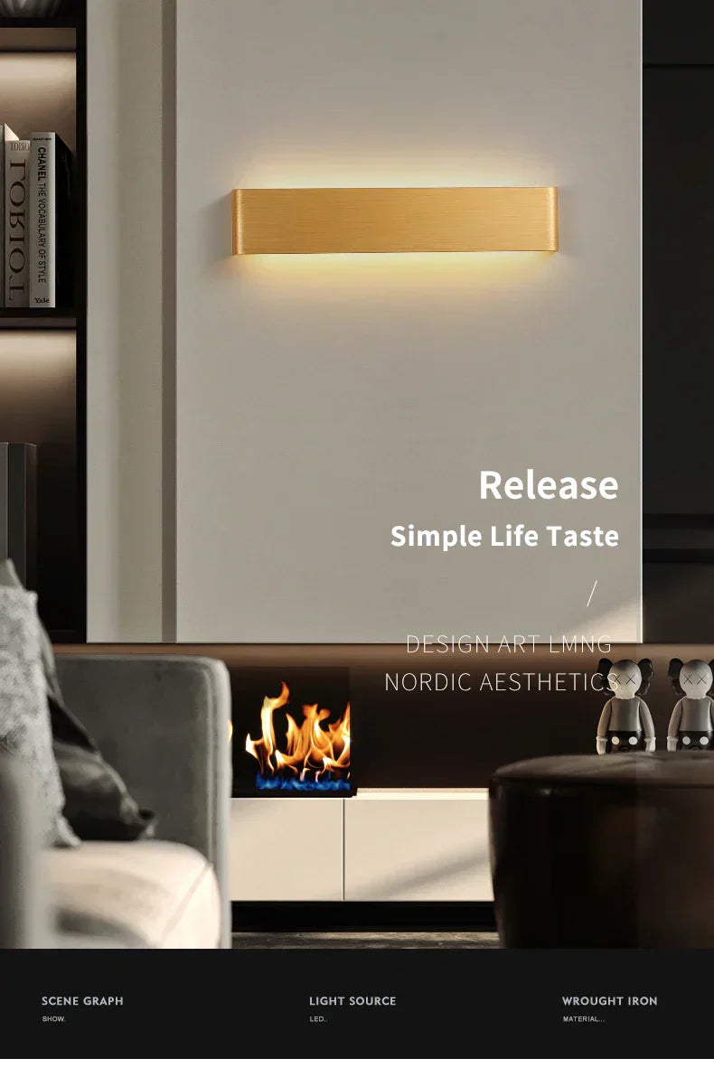 APHRODITE Ultra-Thin Aluminum LED Wall Lamp With Acrylic Shade