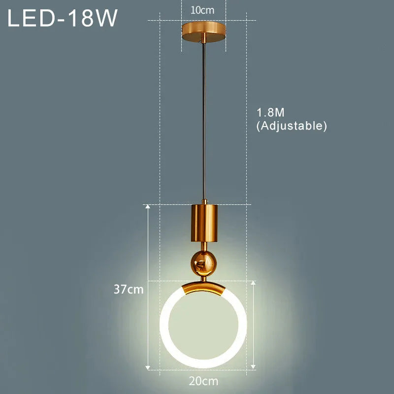 Asteri Nordic Pendant Light With LED For Dining Rooms And Kitchens Modern Scandinavian Ceiling Fixture