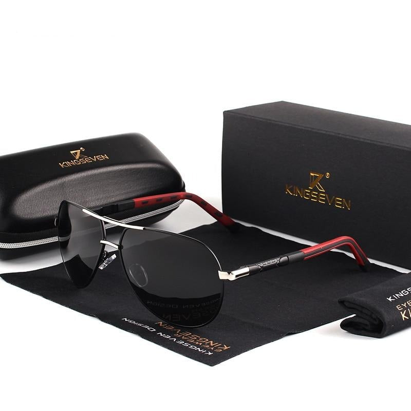 Unisex Vintage Aluminum Sunglasses With Polarized UV400 Protection
