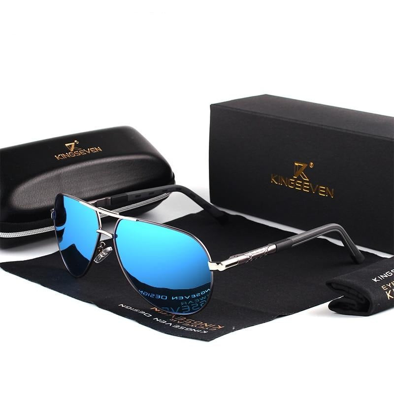 Unisex Vintage Aluminum Sunglasses With Polarized UV400 Protection