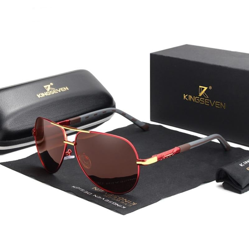 Unisex Vintage Aluminum Sunglasses With Polarized UV400 Protection