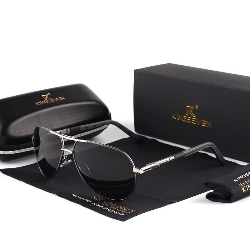 Unisex Vintage Aluminum Sunglasses With Polarized UV400 Protection