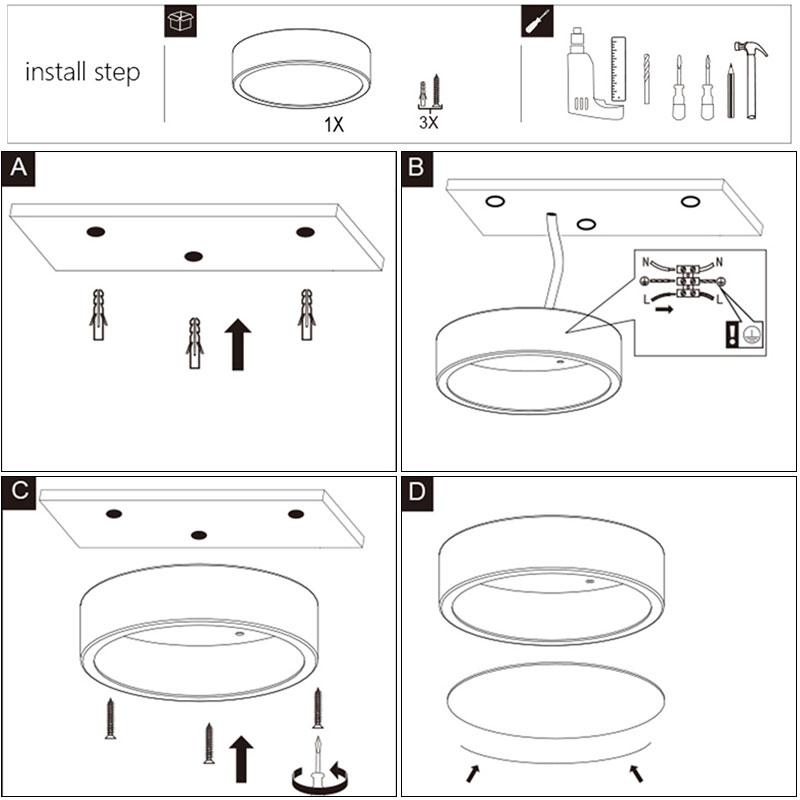 NovaGuard Integrated LED Ceiling Light For Indoor Spaces With Mosquito Protection
