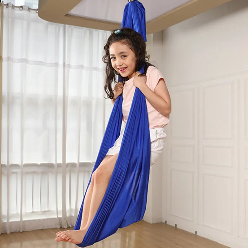 Children's Cotton Therapy Swing Hammock For Balance, Calm, And Sensory Development