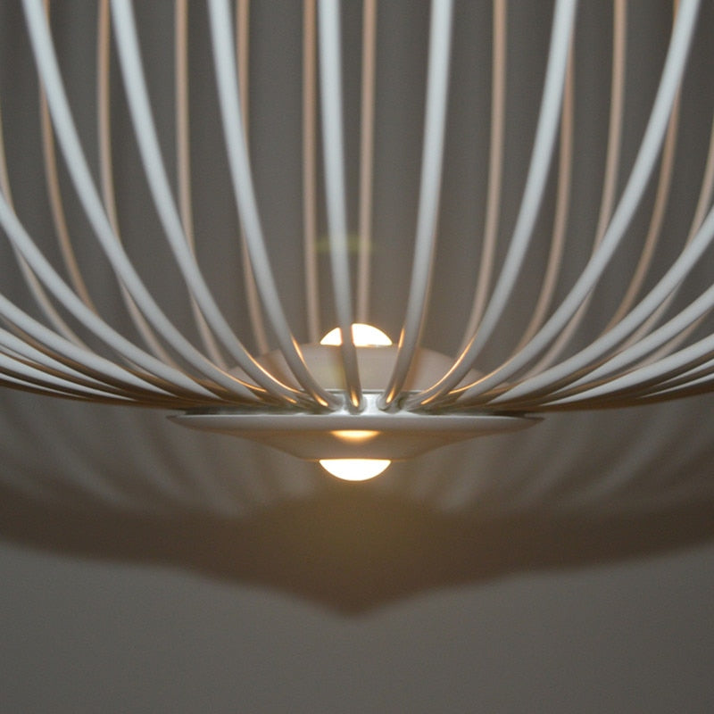 Spokes Motif Pendant Light For Modern Interiors, Diameter Of 35 Cm, Height Of 135 Cm, Ideal For Dining Rooms