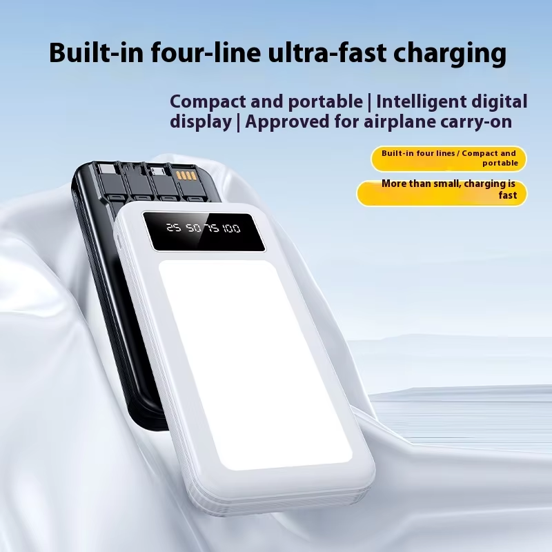 Power Bank — LCD Display, Fast Charging