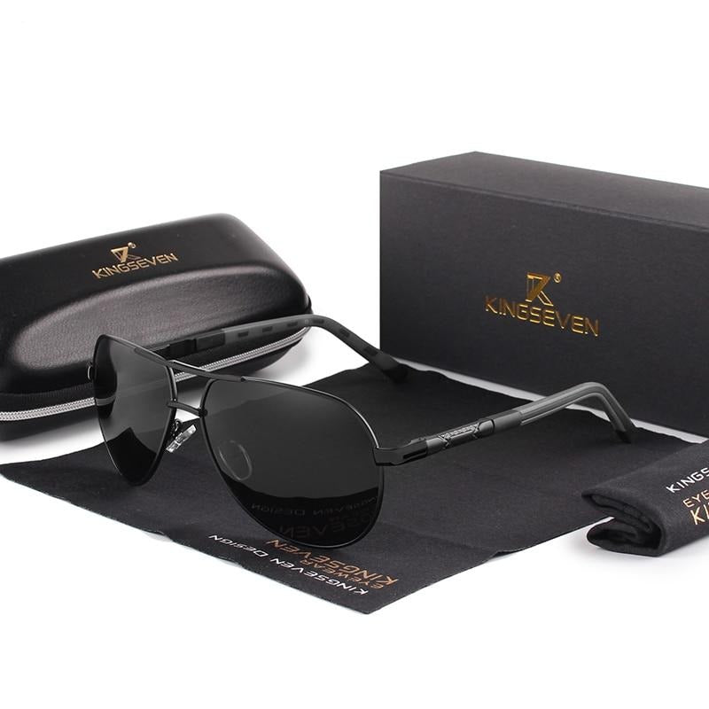 Unisex Vintage Aluminum Sunglasses With Polarized UV400 Protection